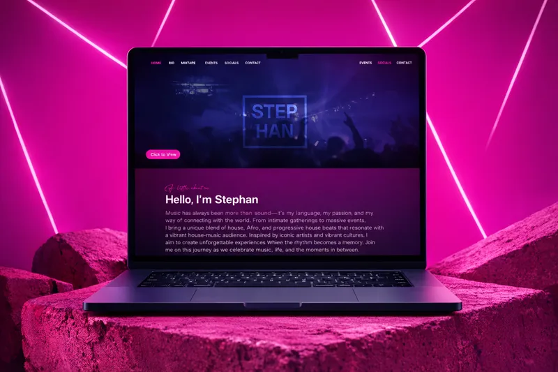 DJ Stephan project mockup